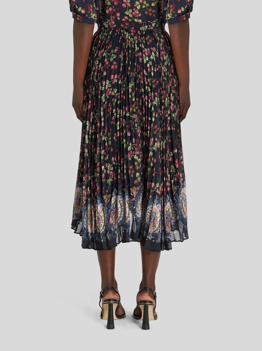 PLEATED GEORGETTE SKIRT - 4