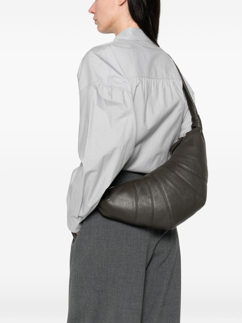 medium Croissant leather shoulder bag - 2