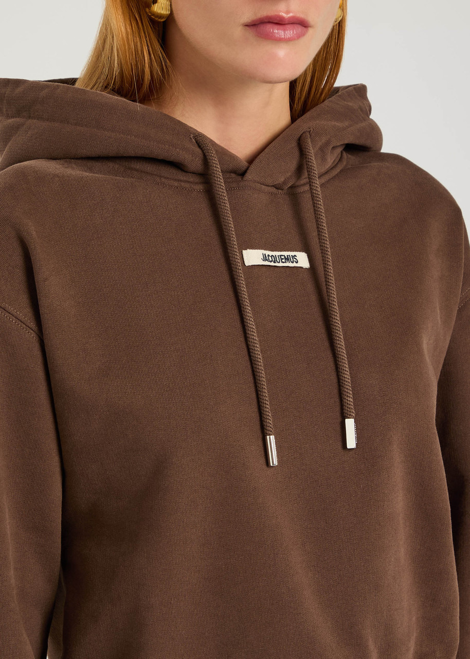 Jacquemus Le Hoodie Gros Grain Hooded Cotton Sweatshirt - 5