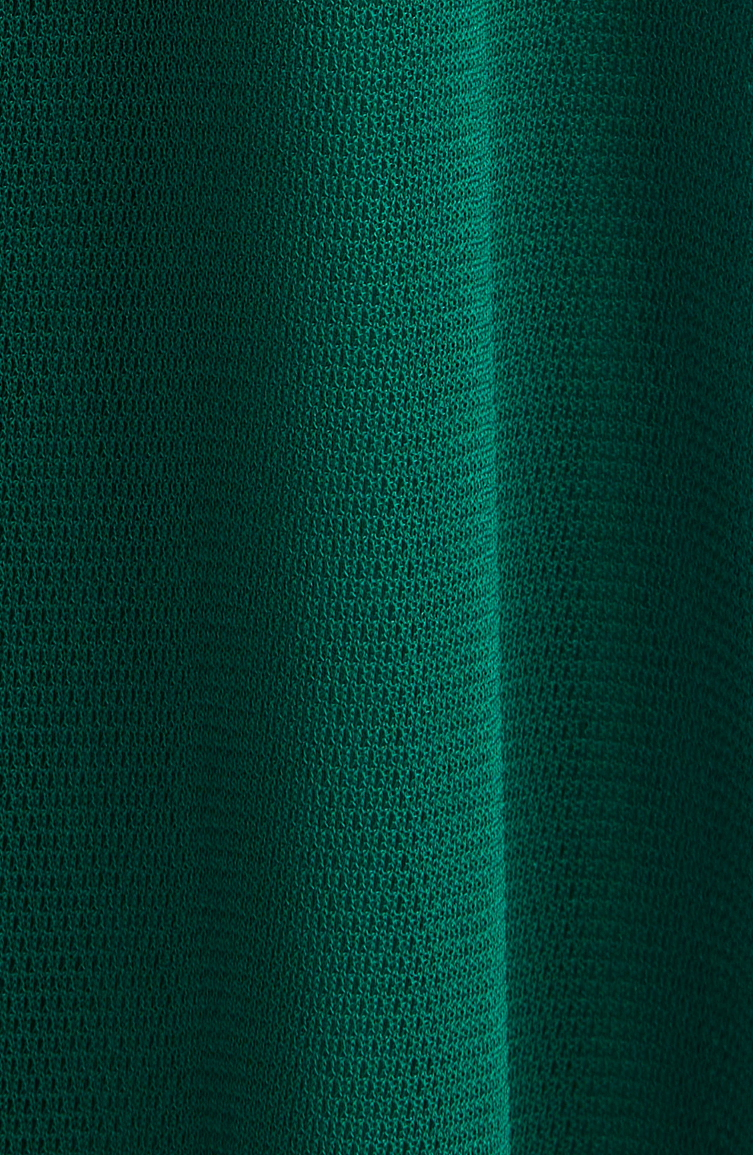 Max Mara Carnet Mesh Jersey Maxi Dress in Emerald at Nordstrom - 6