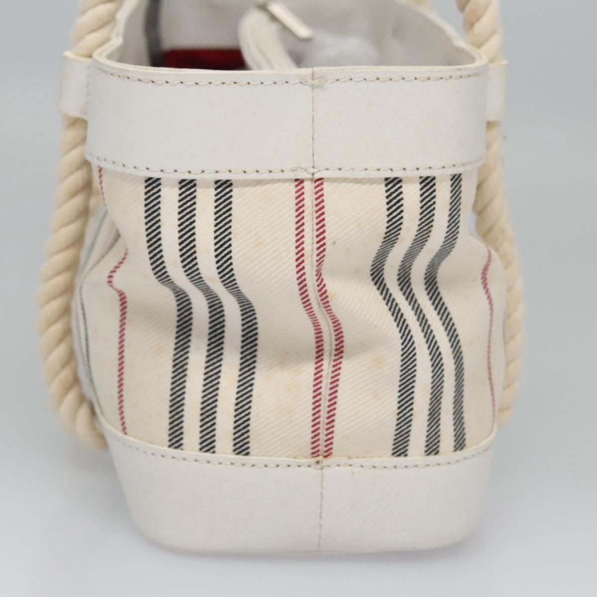 Burberry Hand Bag Canvas White - 3