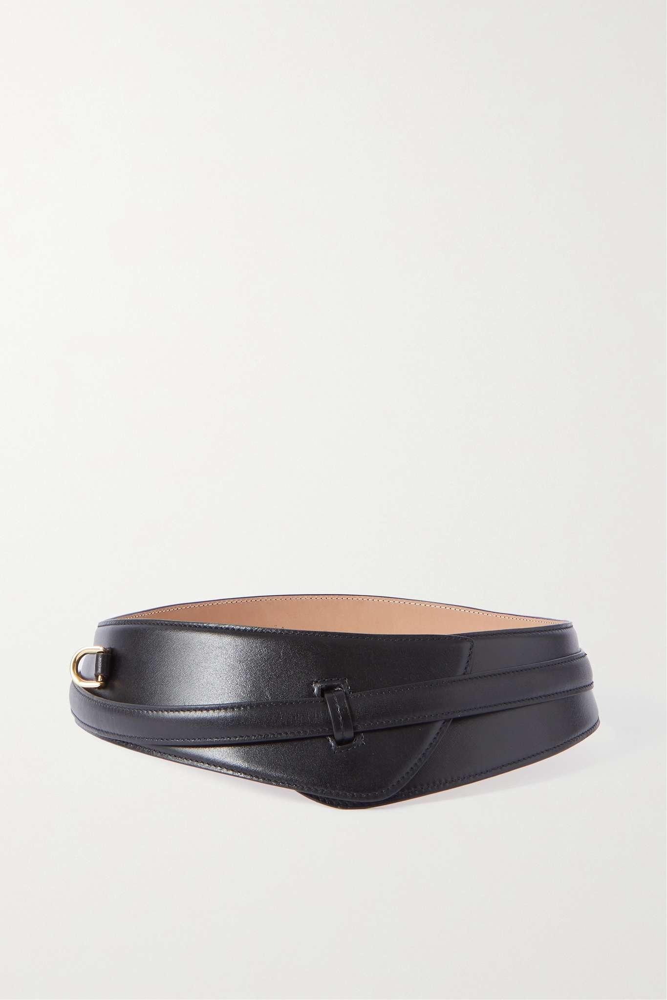 Paneled leather belt - 1