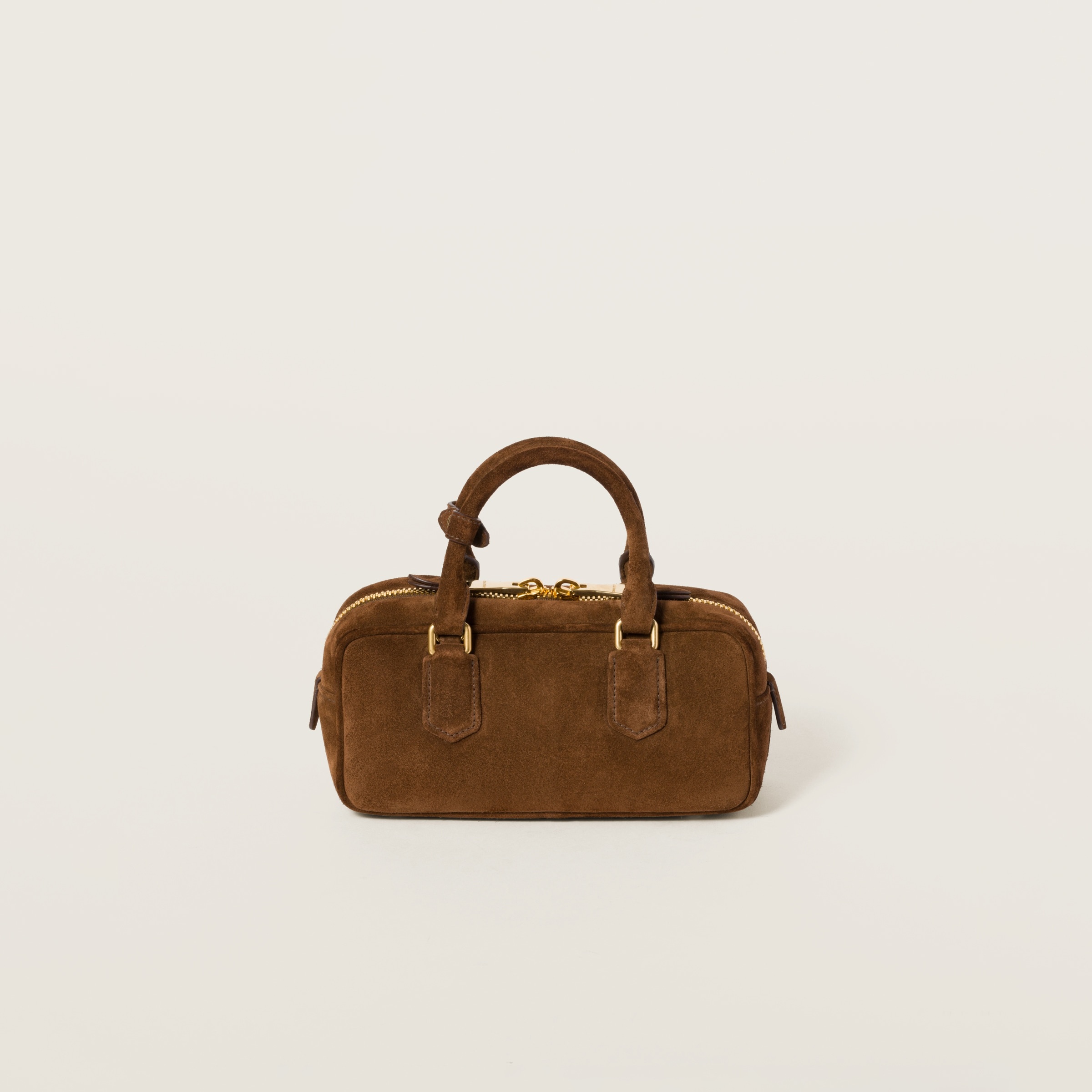 Miu Miu Arcadie padded suede top-handle bag | REVERSIBLE