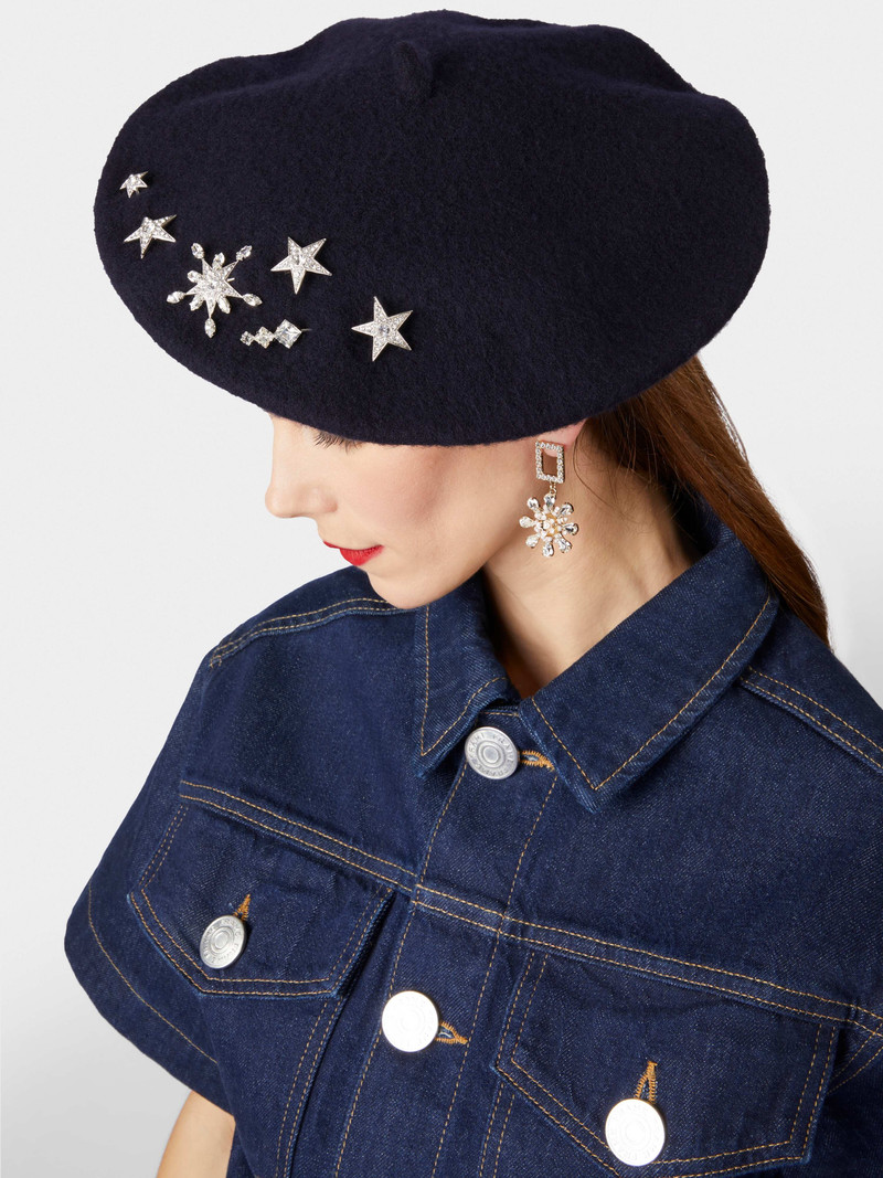 Constellation Beret in Felt 6