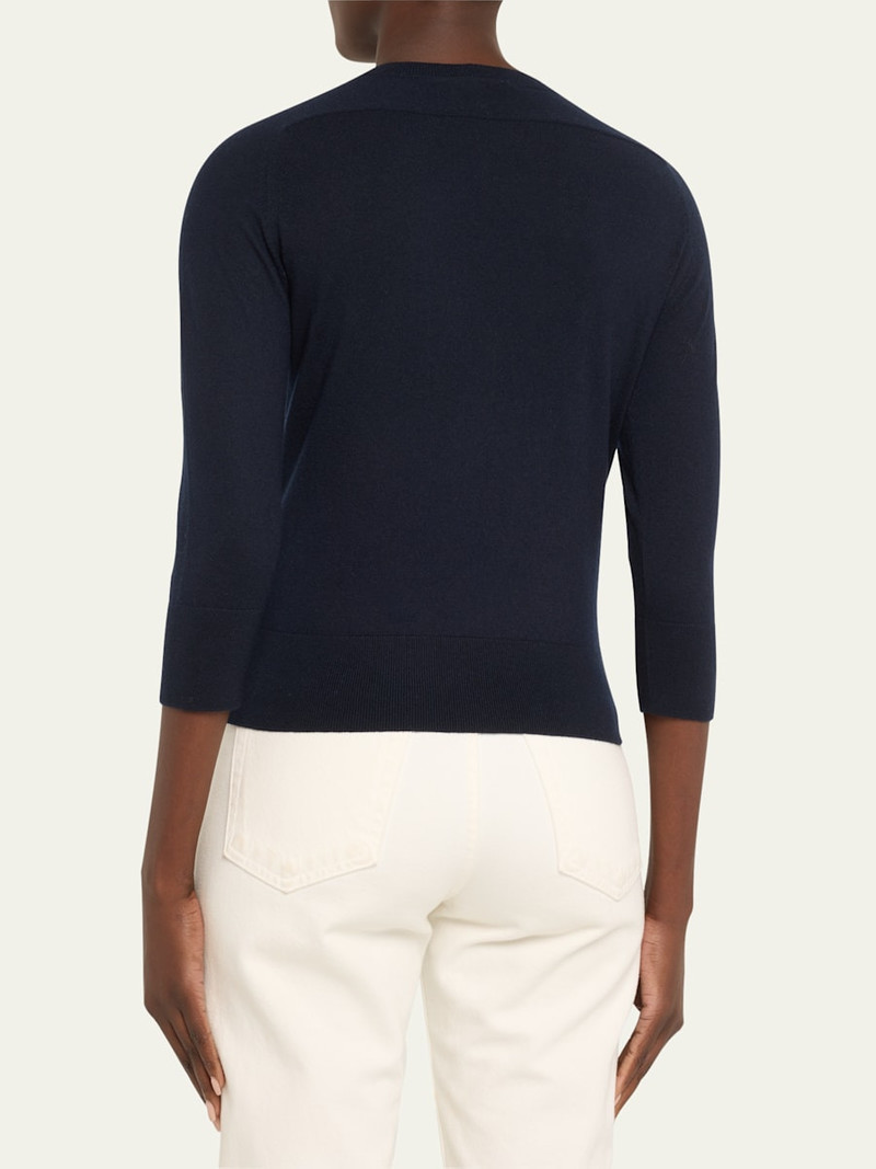 Loro Piana Girocollo Manica Neo Piuma Cashmere Sweater outlook
