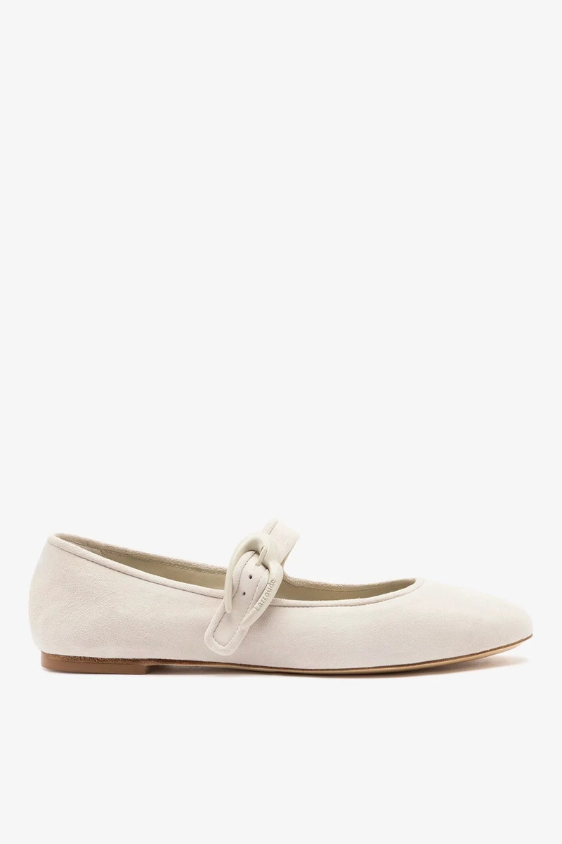 Verona Ballet Flat Mushroom Gray Suede 1