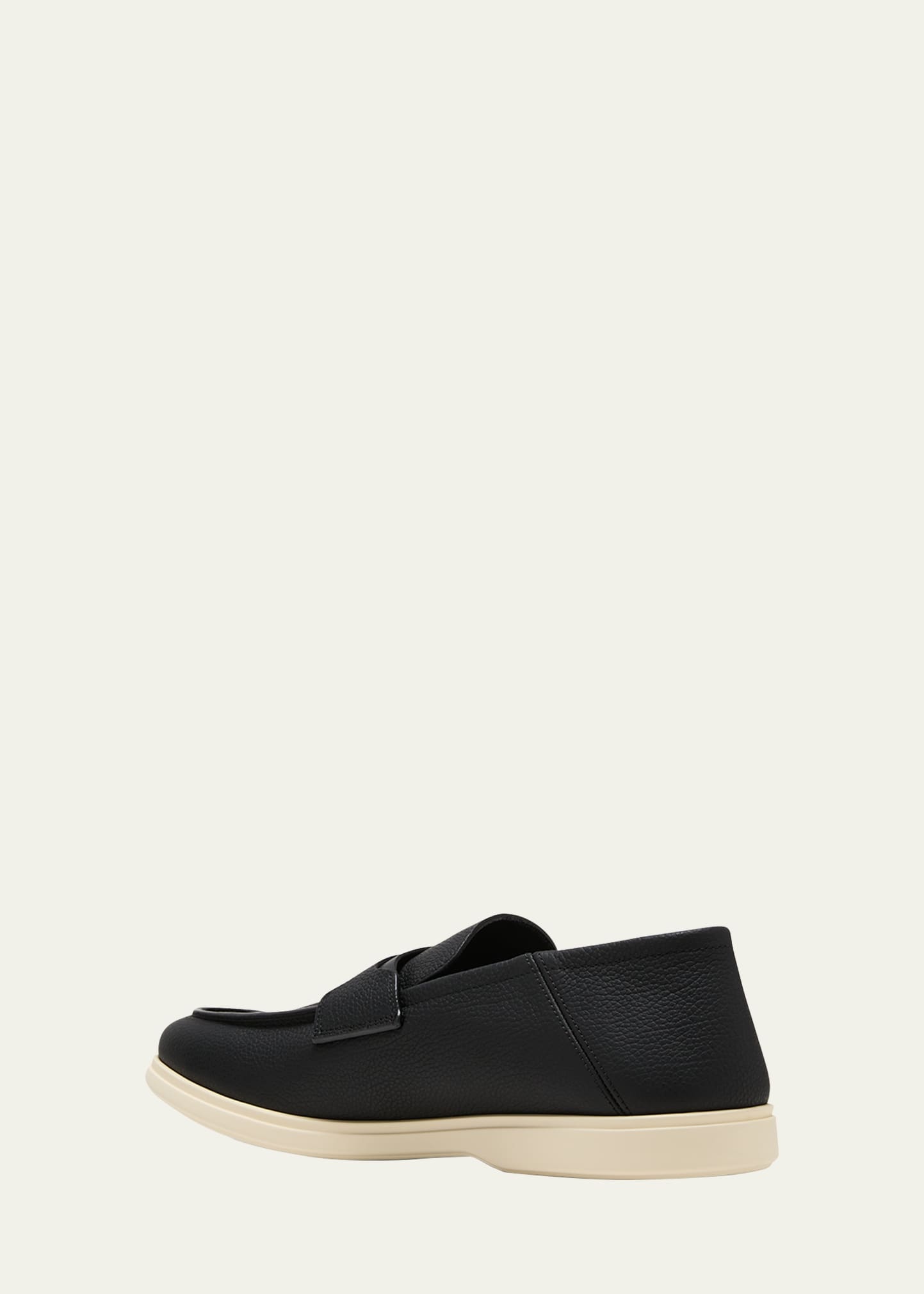Men's Drame Leather Gancio Penny Loafers - 4