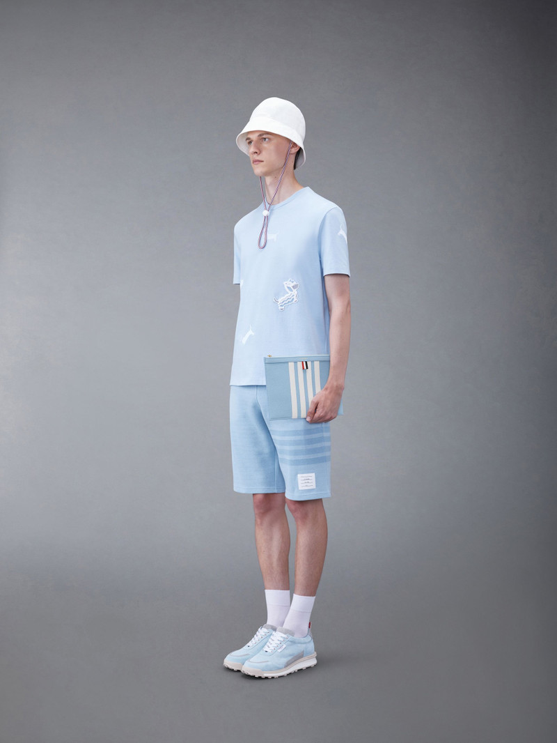 logo-print leather clutch bag 3