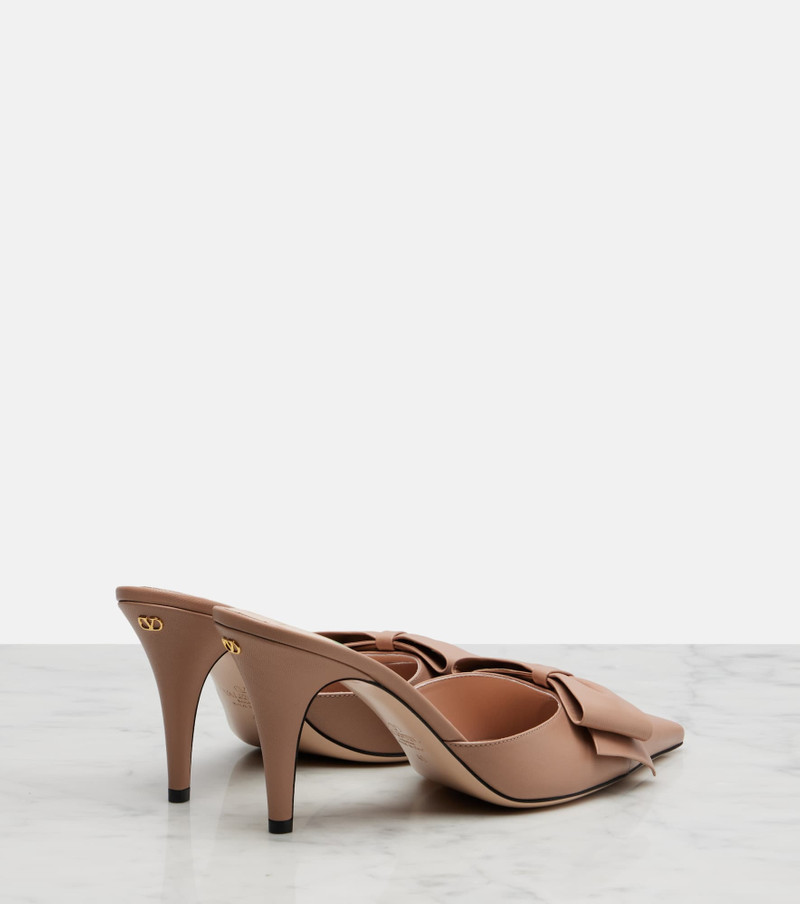 Valentino Bow-detail leather mules outlook