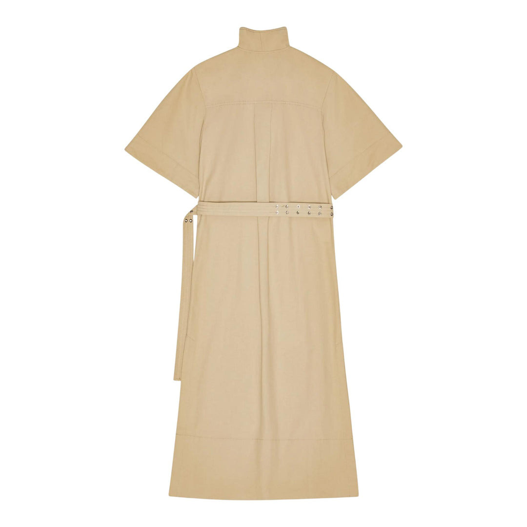 Classic Summer Suiting Cowl Neck Dress - 4