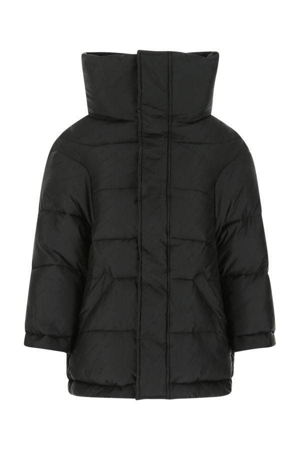 Balenciaga Woman Black Nylon Padded Jacket - 1