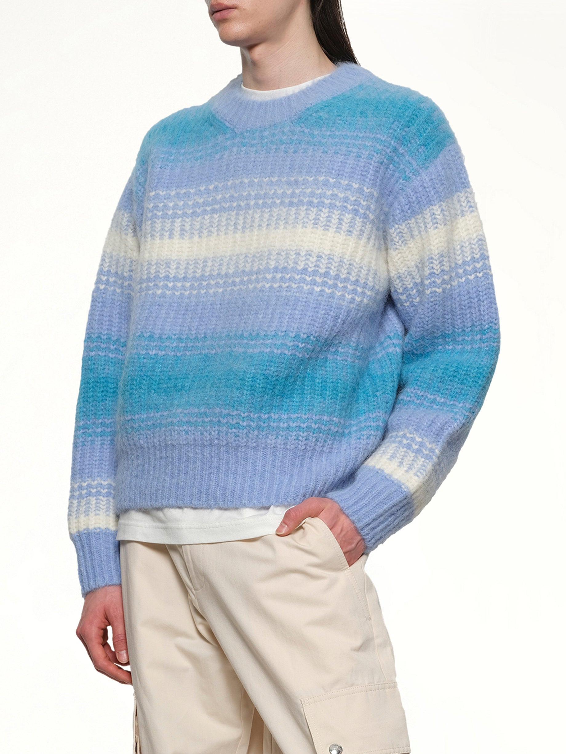Kenzo Speed Stripe Jumper in Light Blue - 6