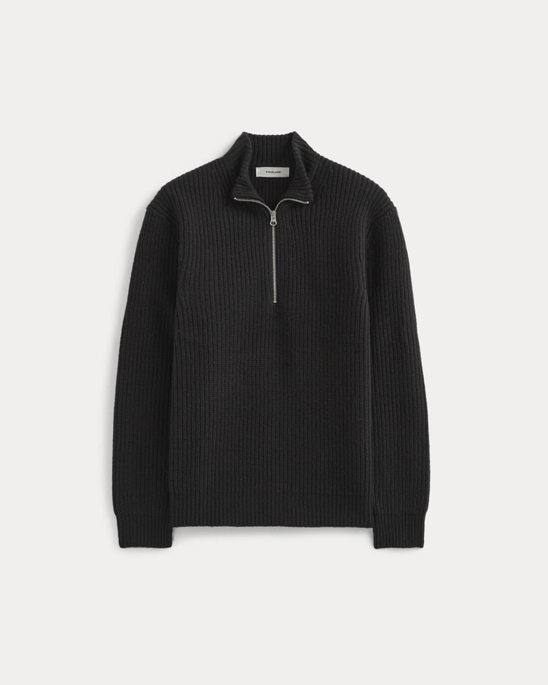 THE FELTED MERINO HALF-ZIP SWEATER 1