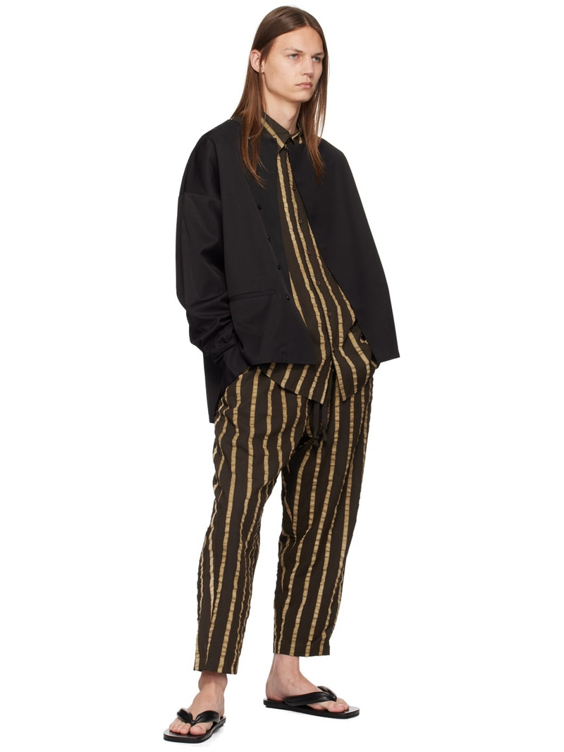 UMA WANG Brown Tab Shirt outlook