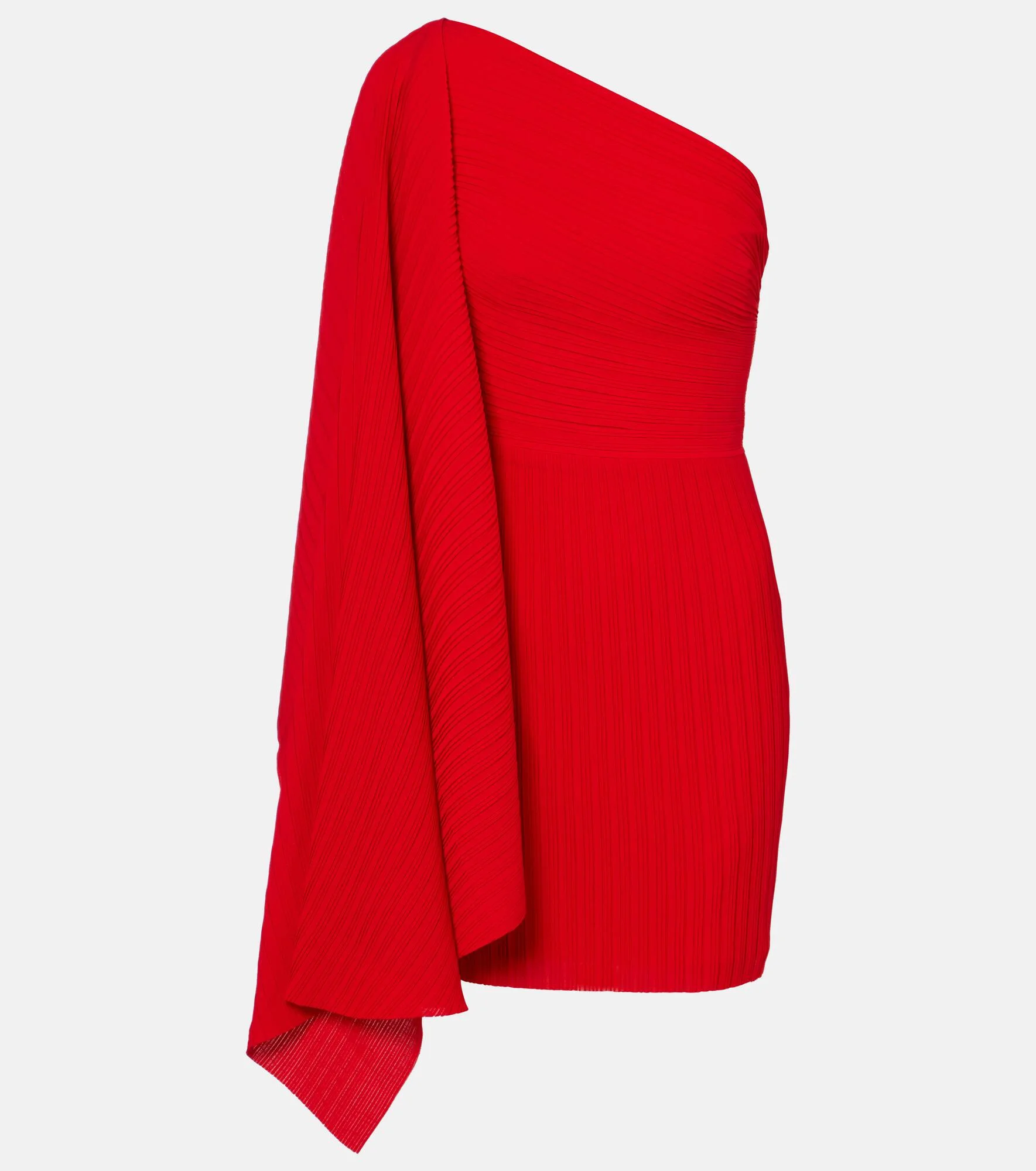 Layne draped asymmetric minidress - 1