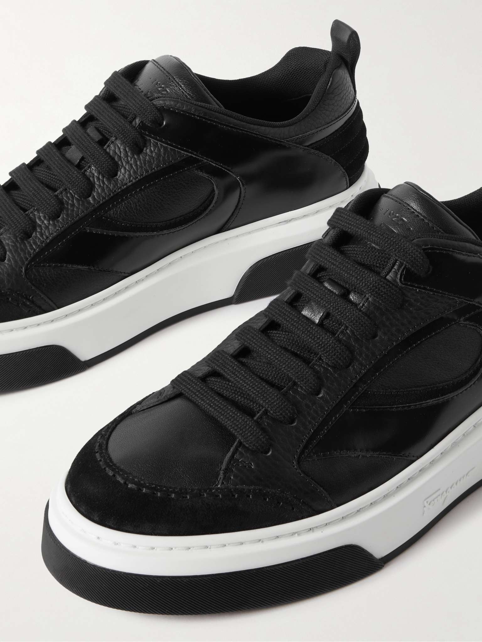 Suede and Leather Sneakers - 6