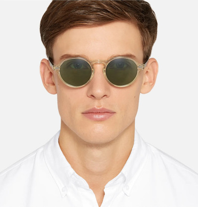 MOSCOT Glick Round-frame Tortoiseshell Acetate Sunglasses outlook