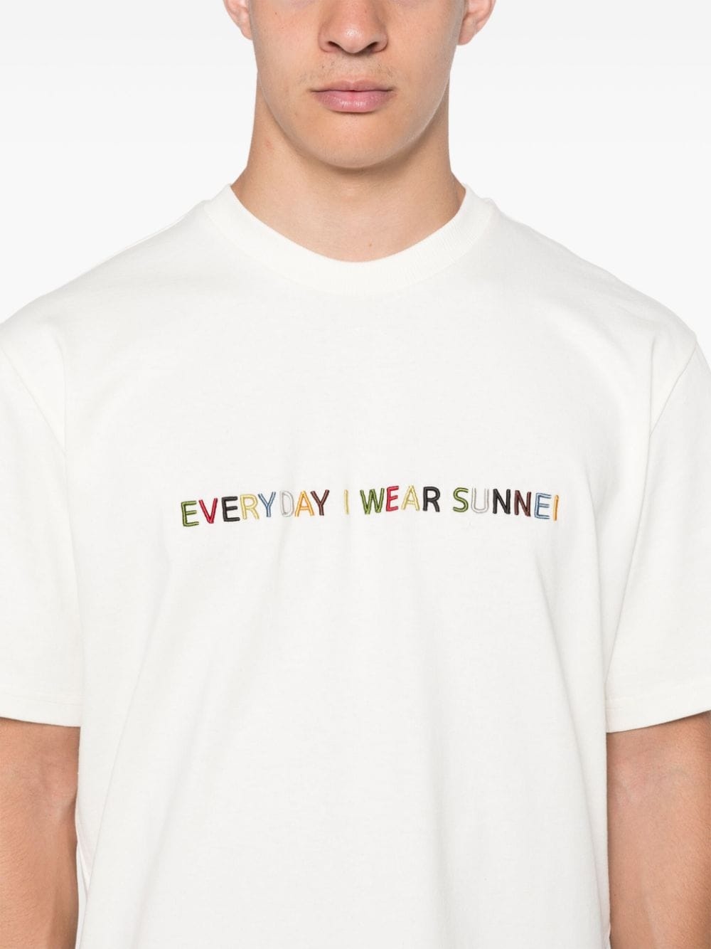 logo-embroidered T-shirt - 5