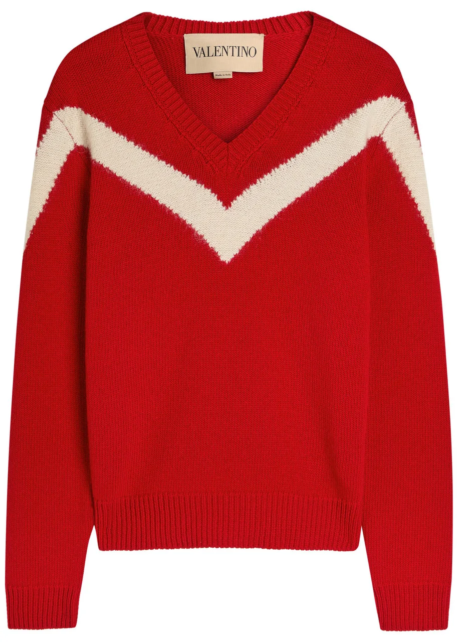 Valentino Garavani Intarsia Wool Jumper - 1