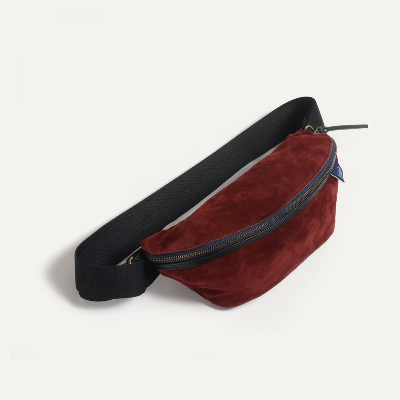 NEW BEAT BELT BAG / SUEDE - DARK BURGUNDY 3