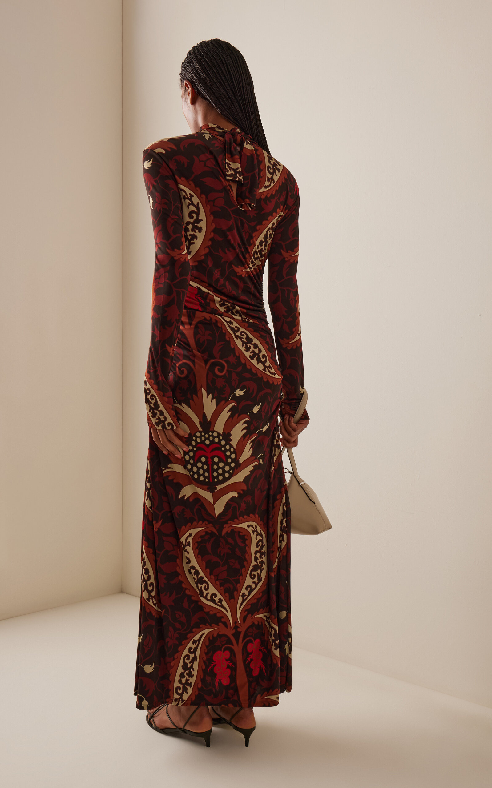 Start Point Gathered Maxi Dress multi - 4