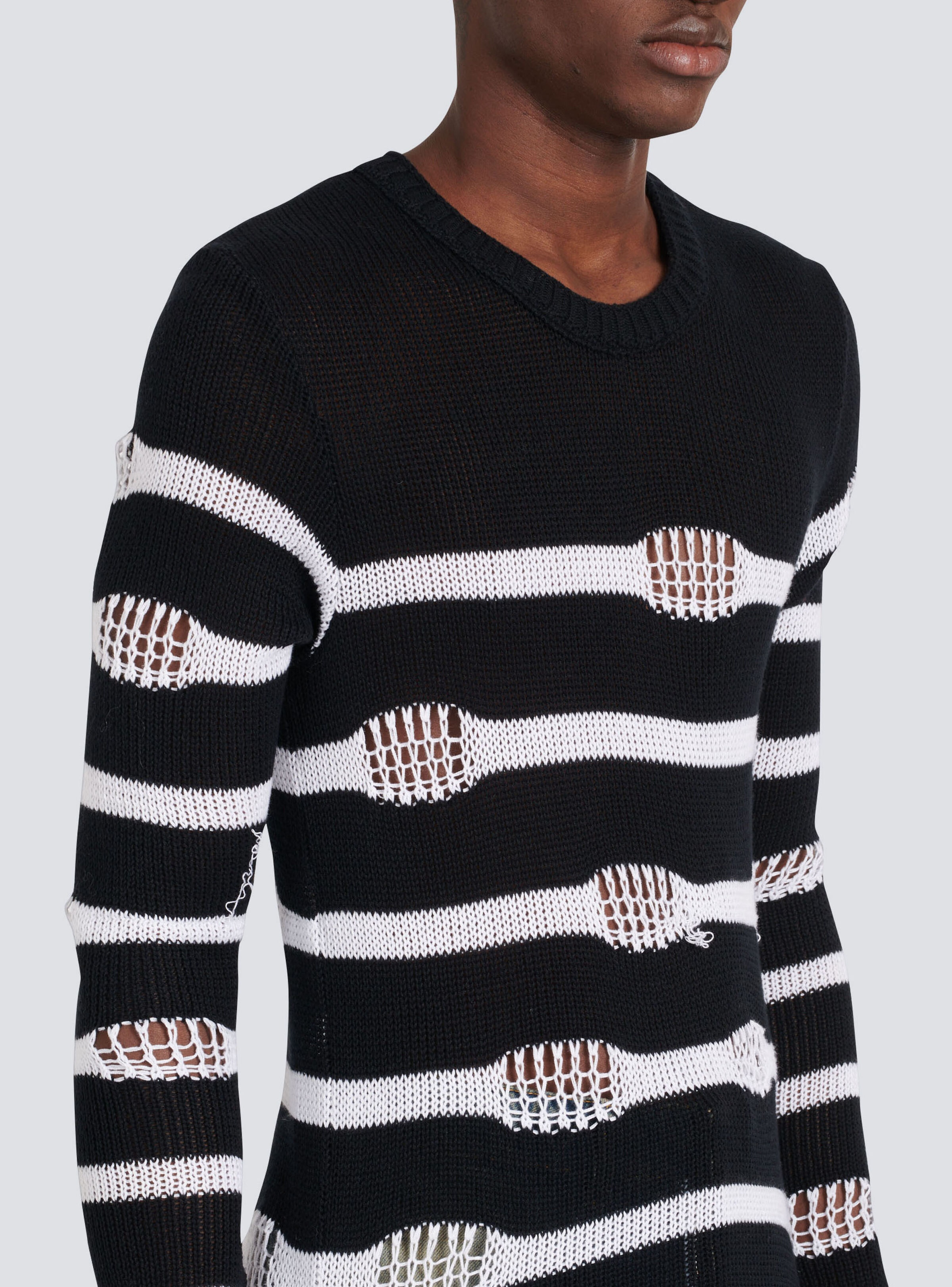 Destroyed striped nautical sweater - 7