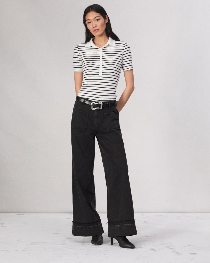 rag & bone The Knit Button Top outlook
