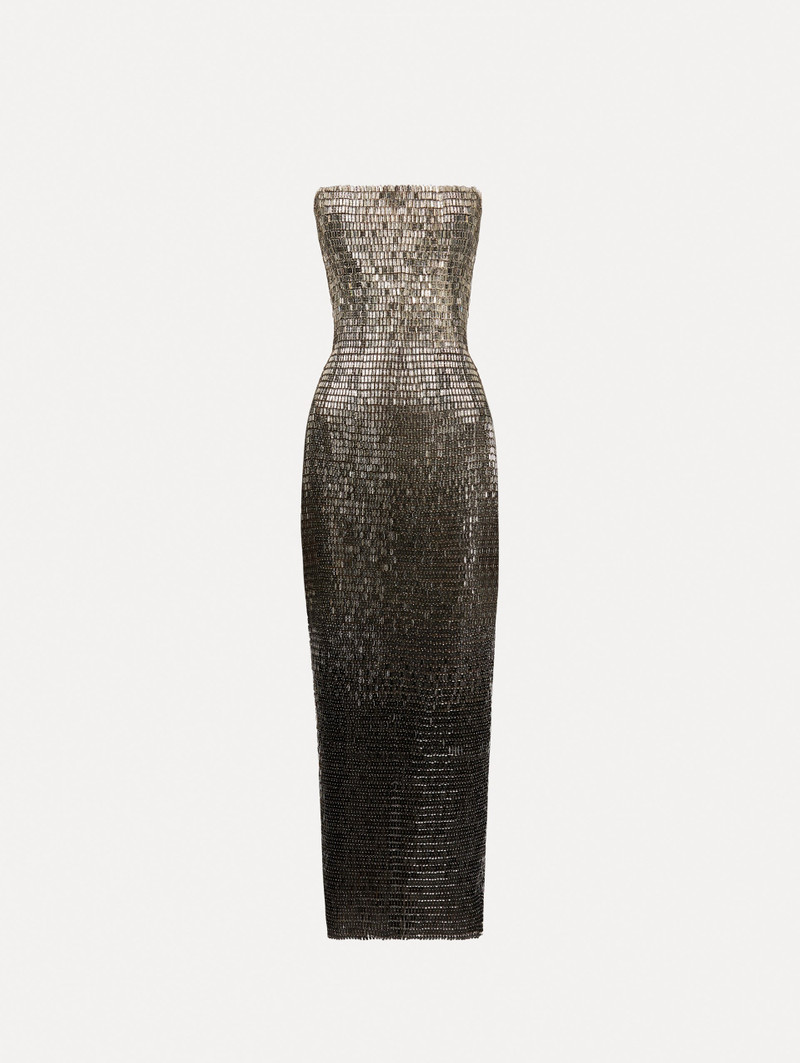 OMBRÉ SEQUIN EMBROIDERED DRESS 1