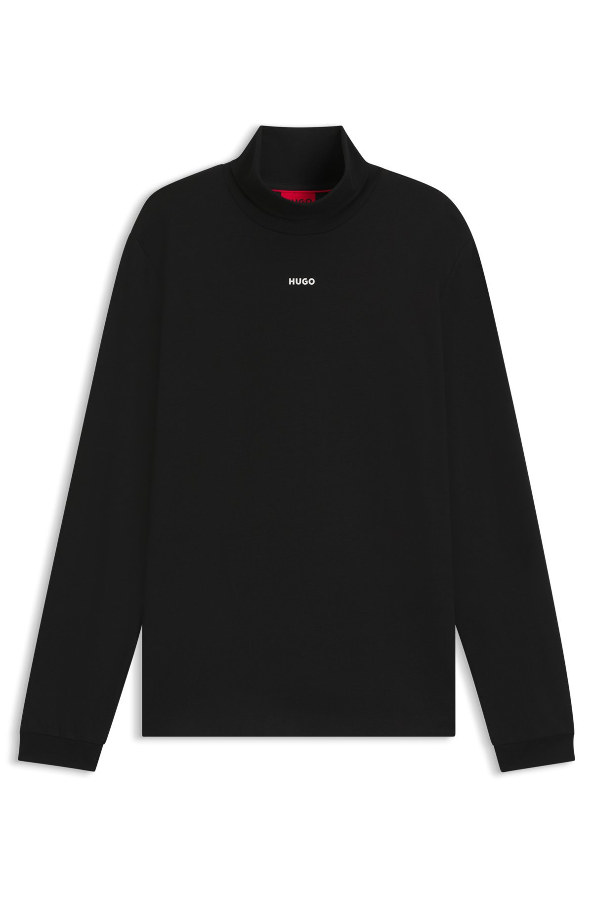 ROLLNECK LOGO T-SHIRT IN COTTON - 1