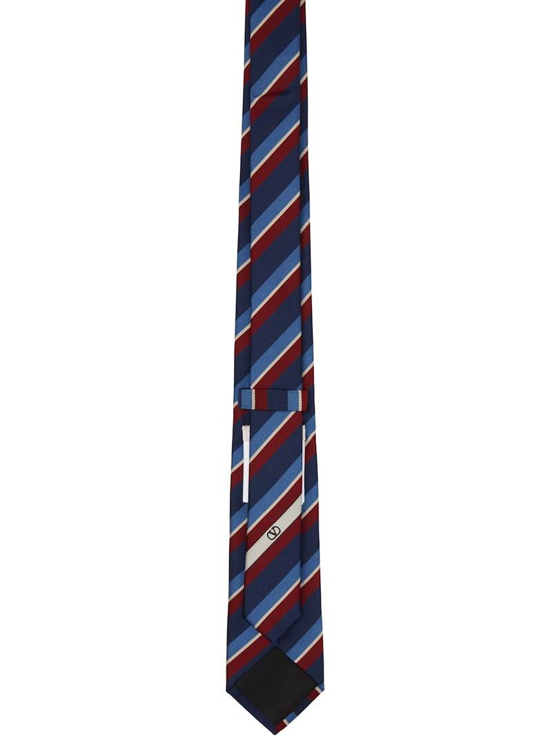Valentino Navy & Burgundy Jacquard Tie outlook