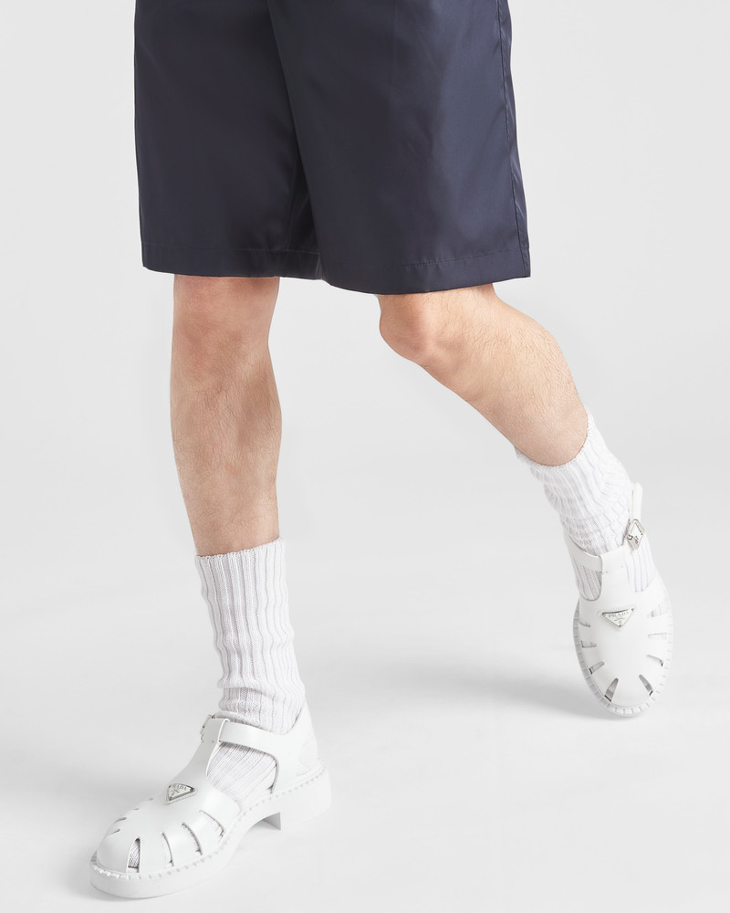 Brushed leather fisherman sandals 3