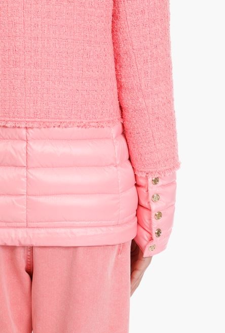 Pink down bi-material jacket - 10