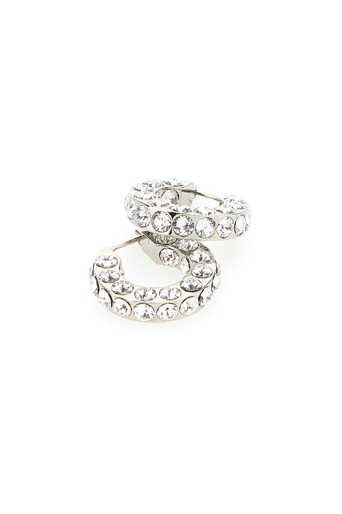 ピアス AMINA MUADDI Embellished l Small Jaheel Earrings Amina Muaddi Embellished metal small Jaheel earrings