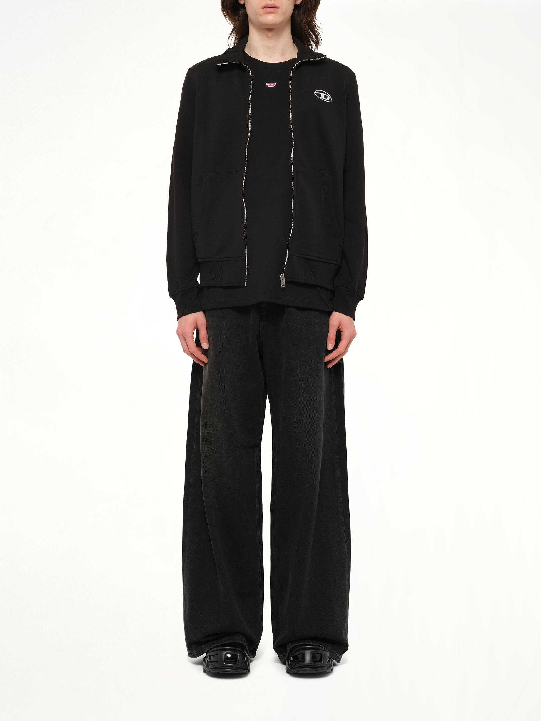 S-GINNI-ZIP-OD Track Jacket in Black - 7