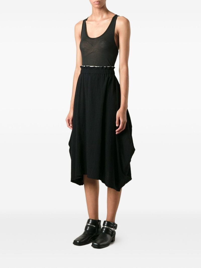 Comme Des Garçons elasticated waistband asymmetric skirt outlook