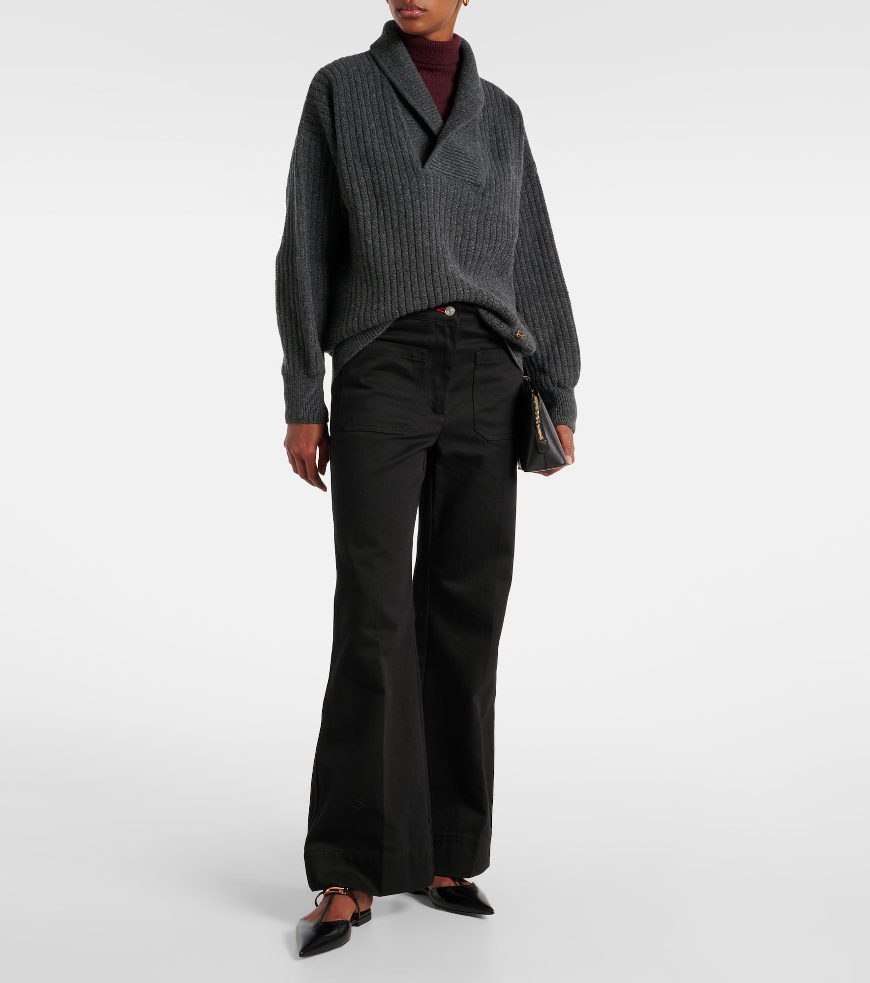 Ribbed-knit wool sweater - 2