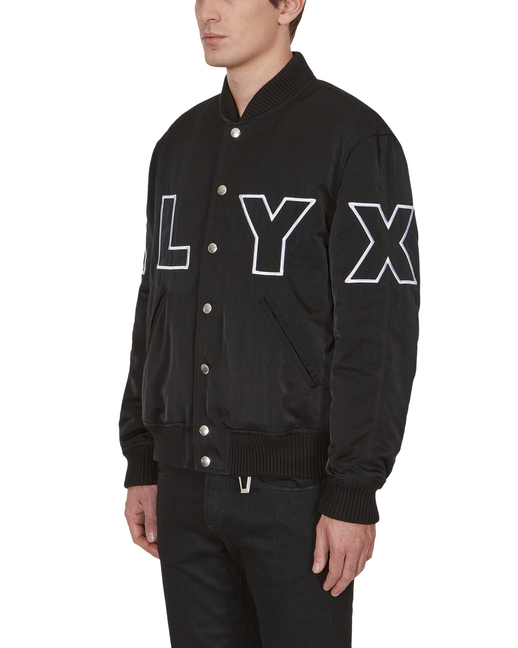 NYLON LOGO VARSITY JACKET - 3