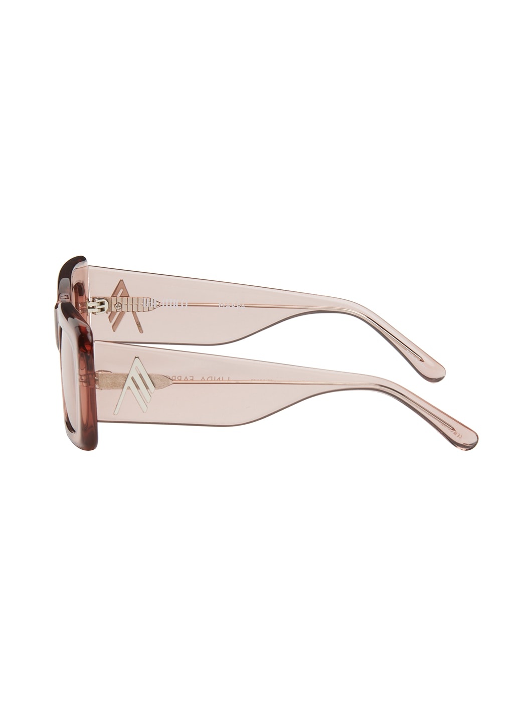 Orange Linda Farrow Edition Marfa Sunglasses - 3