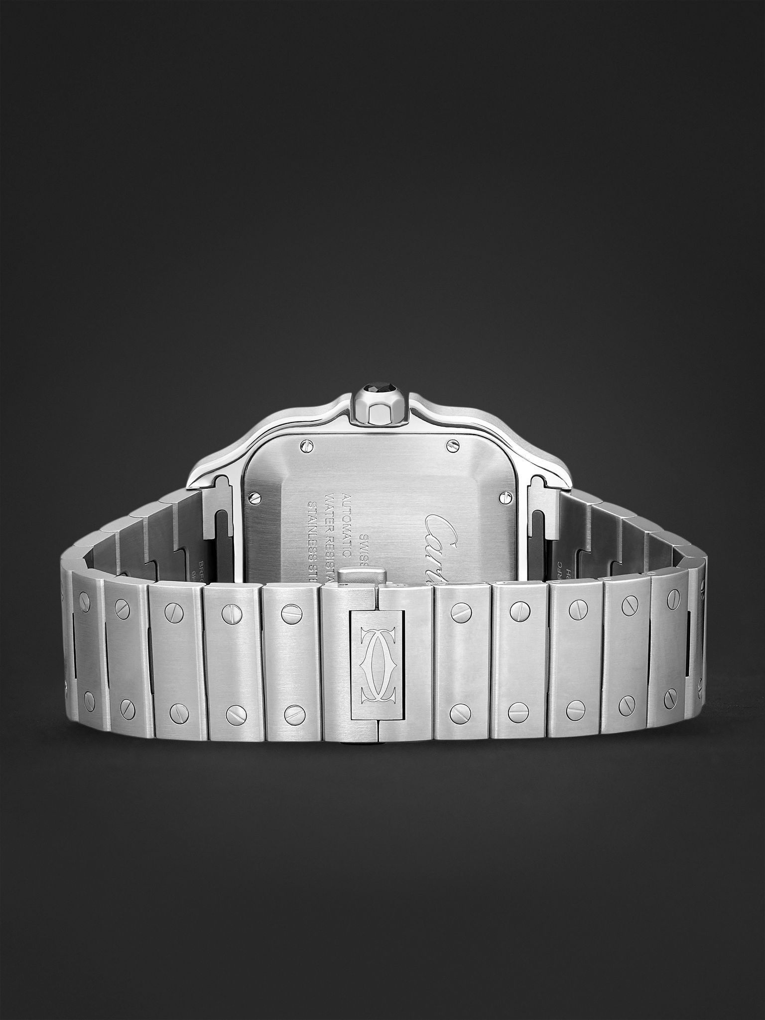 Santos de Cartier Automatic 39.8mm Interchangeable Steel and Rubber Watch, Ref. No. WSSA0037 Gray - 6