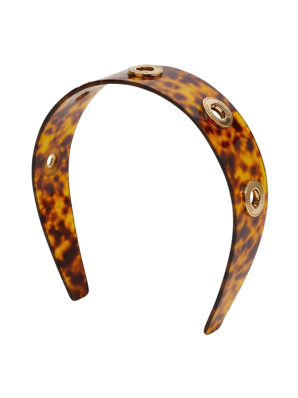 tortoiseshell effect logo-plaque headband - 2