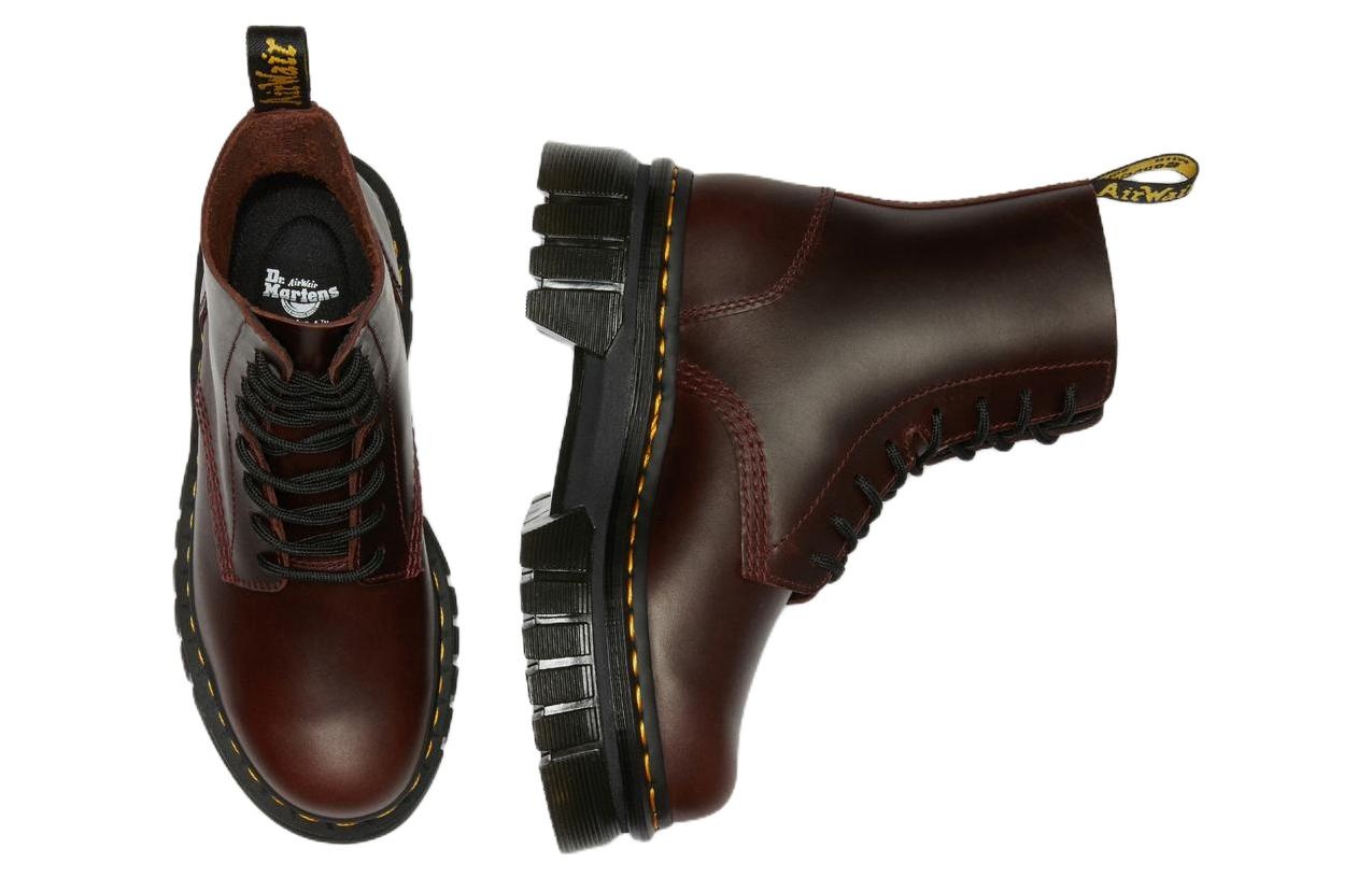 Dr. Martens Audrick Brando Leather Platform Lace Up Boots 'Brown' 27818211 - 4