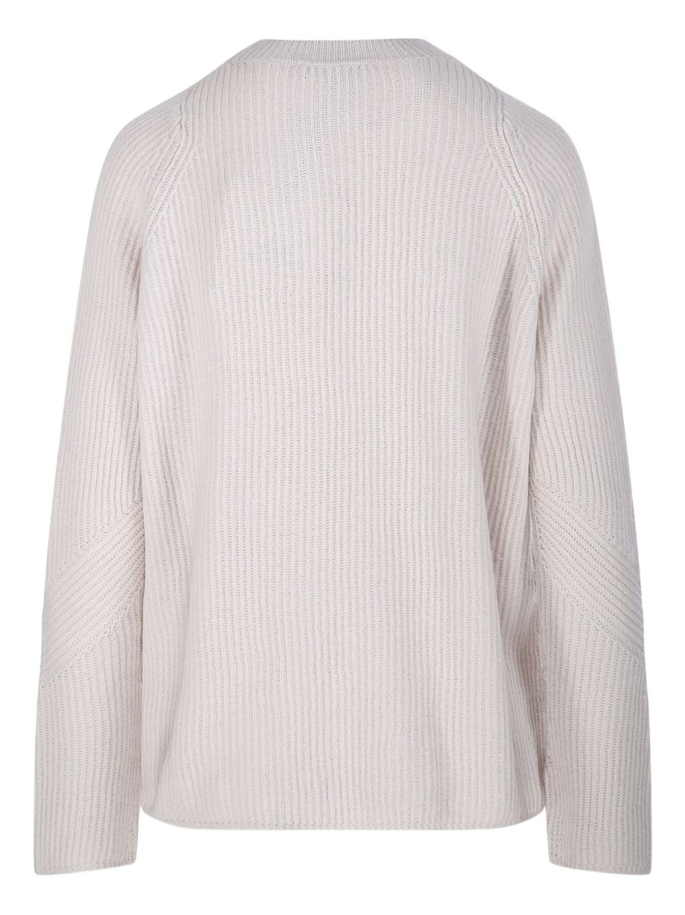 ribbed-knit raglan-sleeve sweater - 2