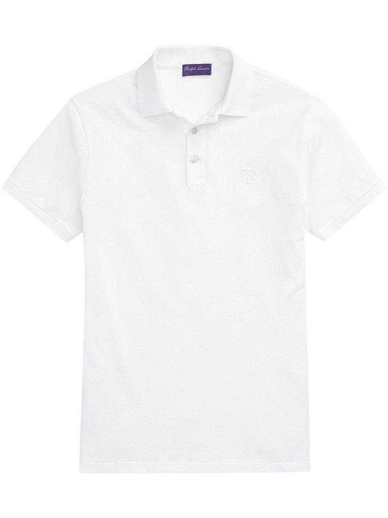 logo-embroidered polo t-shirt 1