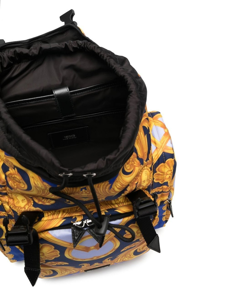 baroque print backpack 5