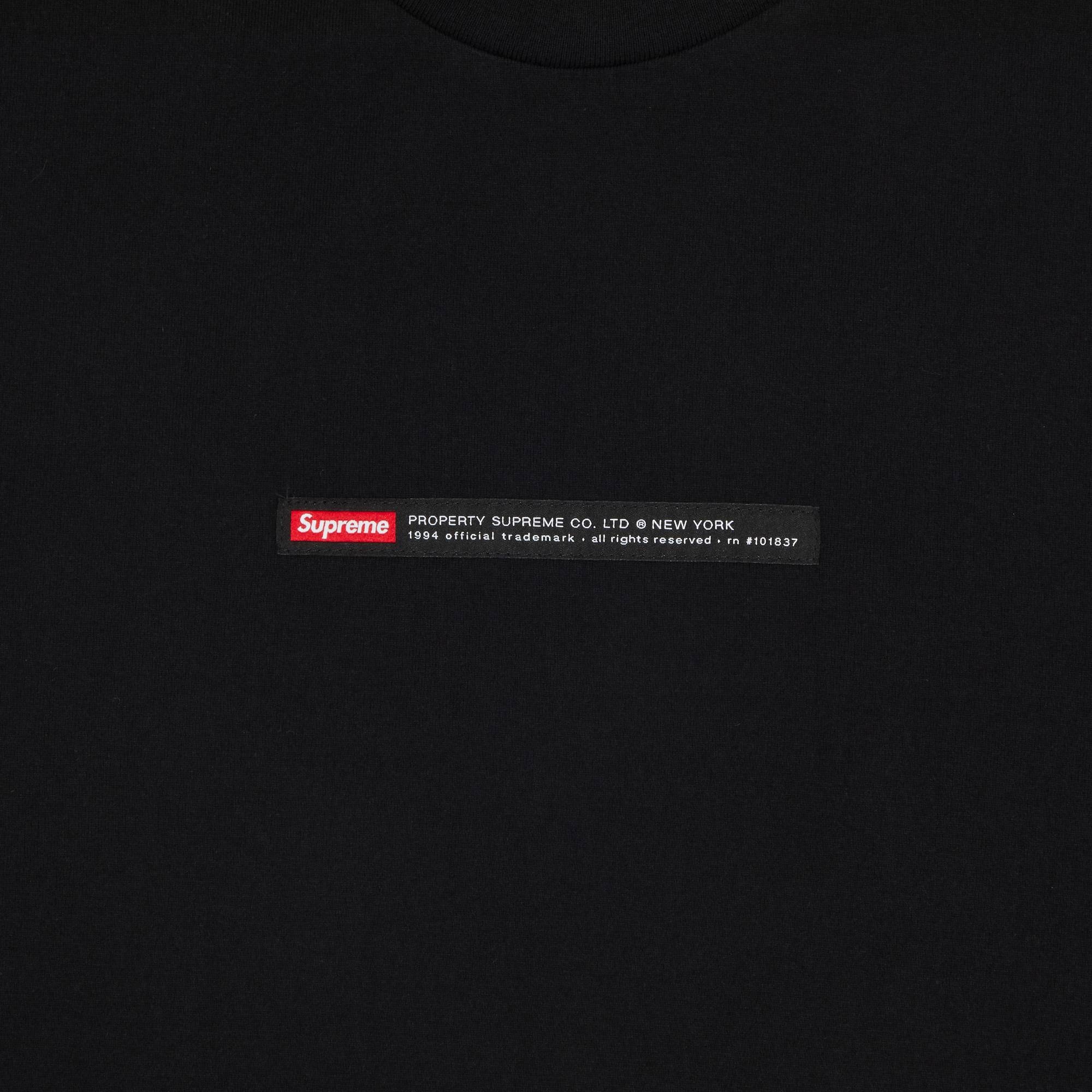 Supreme Supreme Property Label Short-Sleeve Top 'Black' | REVERSIBLE