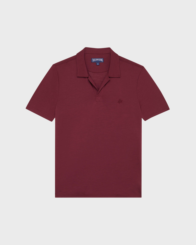 MEN TENCEL POLO SHIRT SOLID 1