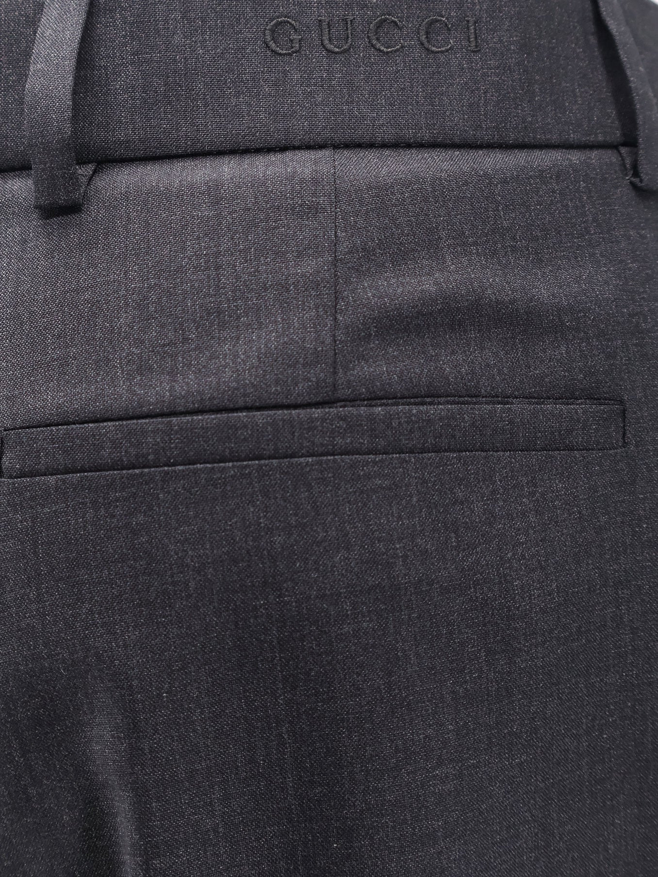 Wool Trousers With Gucci Embroidery - 5