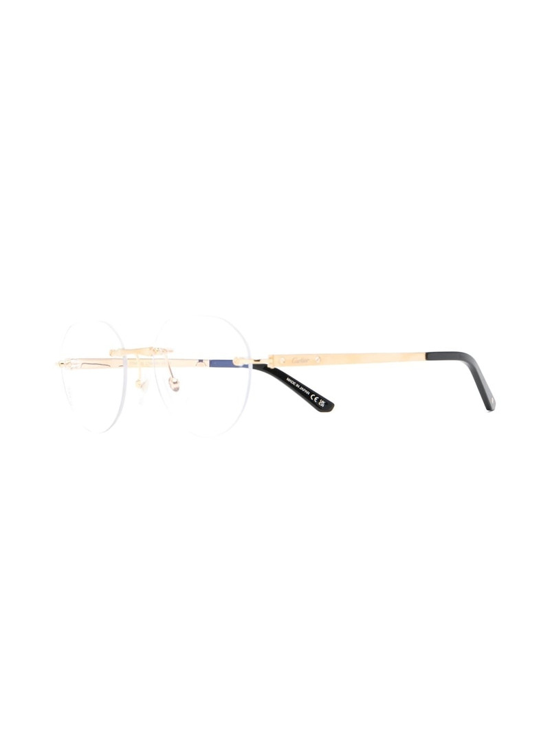 Cartier frameless two-tone glasses outlook