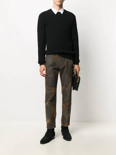 Dolce & Gabbana bleached-effect straight-leg jeans outlook