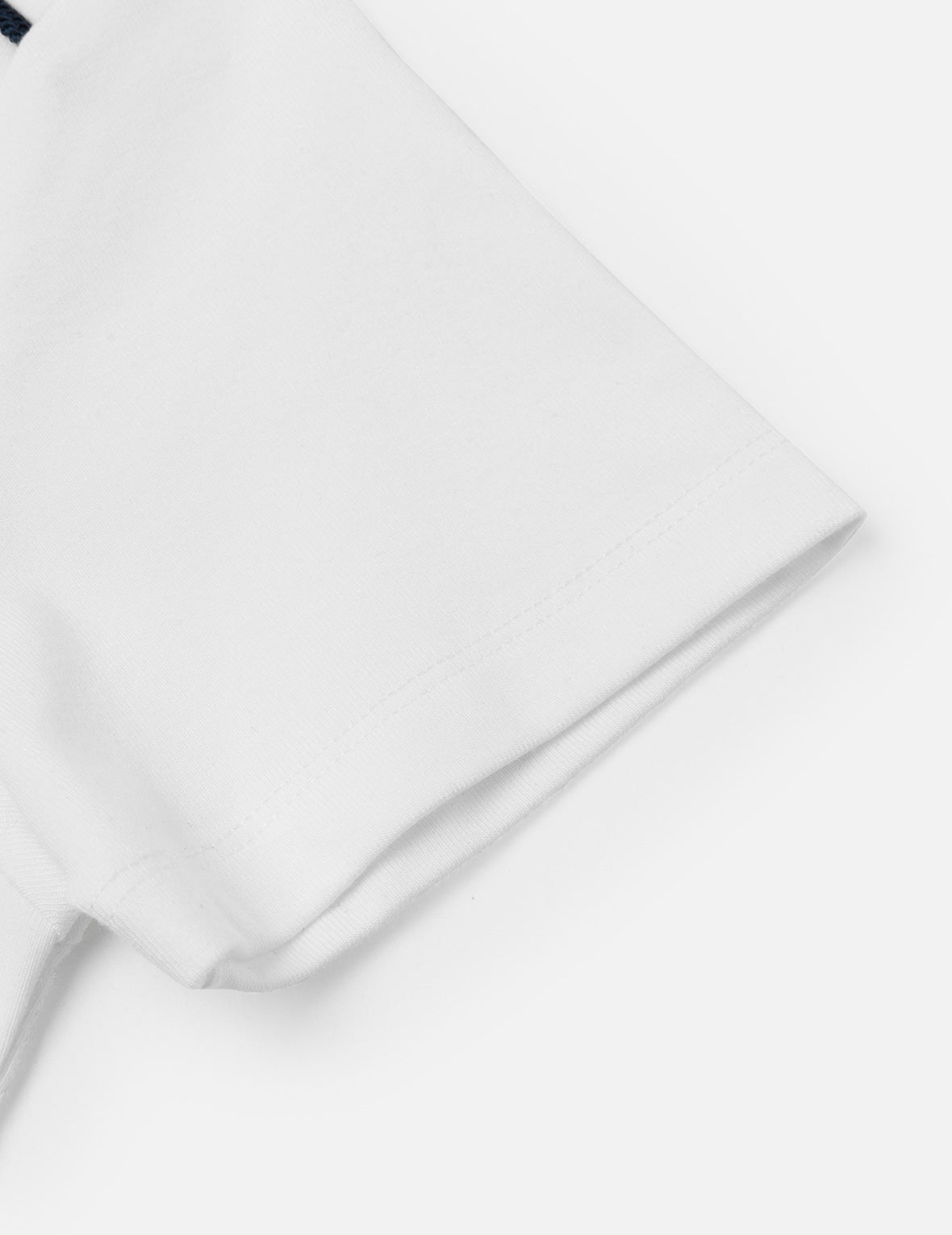 Contrast 3D Seagull and Slogan Embroidery Slim Fit T-Shirt - 8